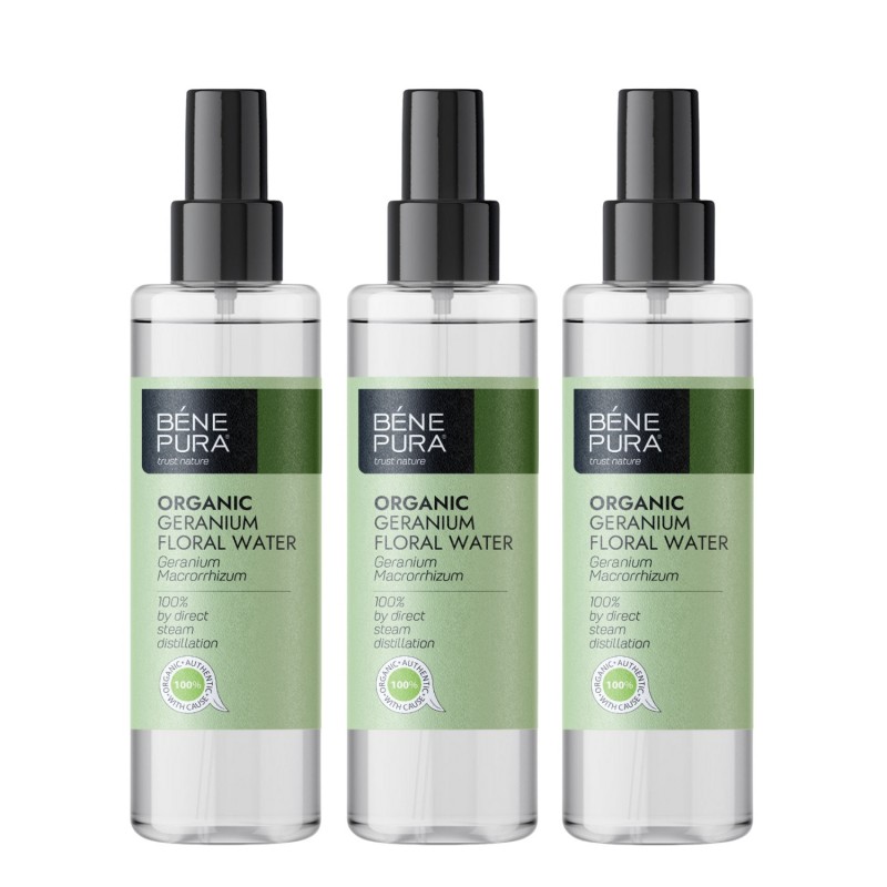 3x Bio Geranium Floral water - 250ml - Benepura.com 3x Bio Geranium Floral water - 250ml
