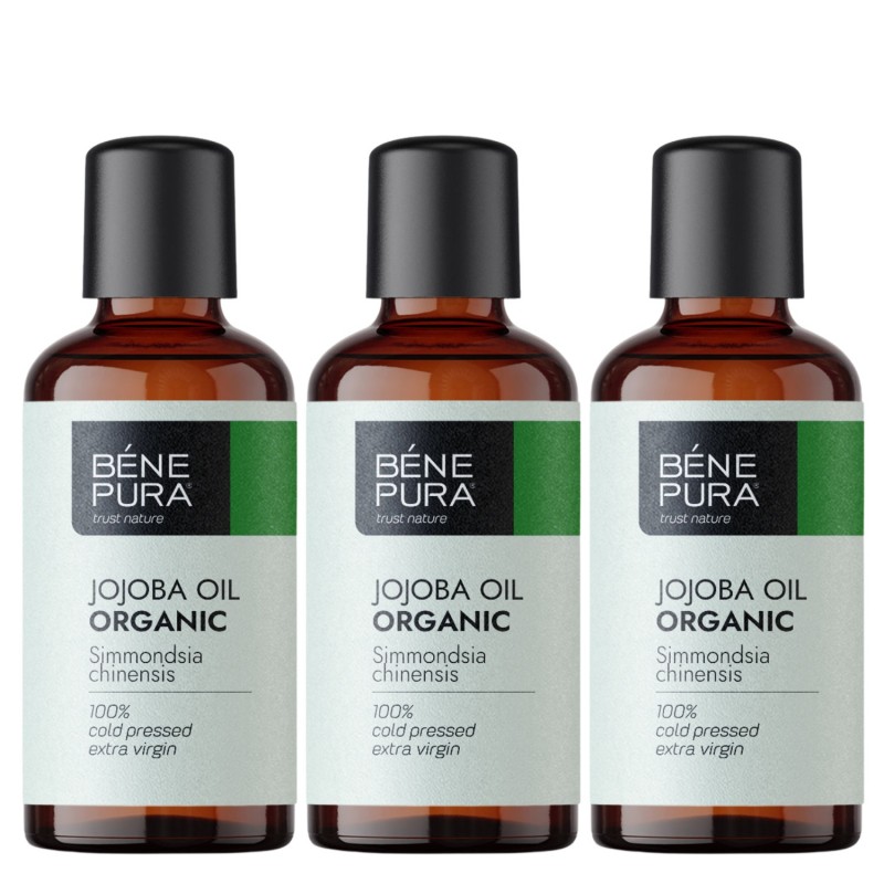 3x Bio Jojoba Carrier oil - 100ml - Benepura.com 3x Bio Jojoba Carrier oil - 100ml