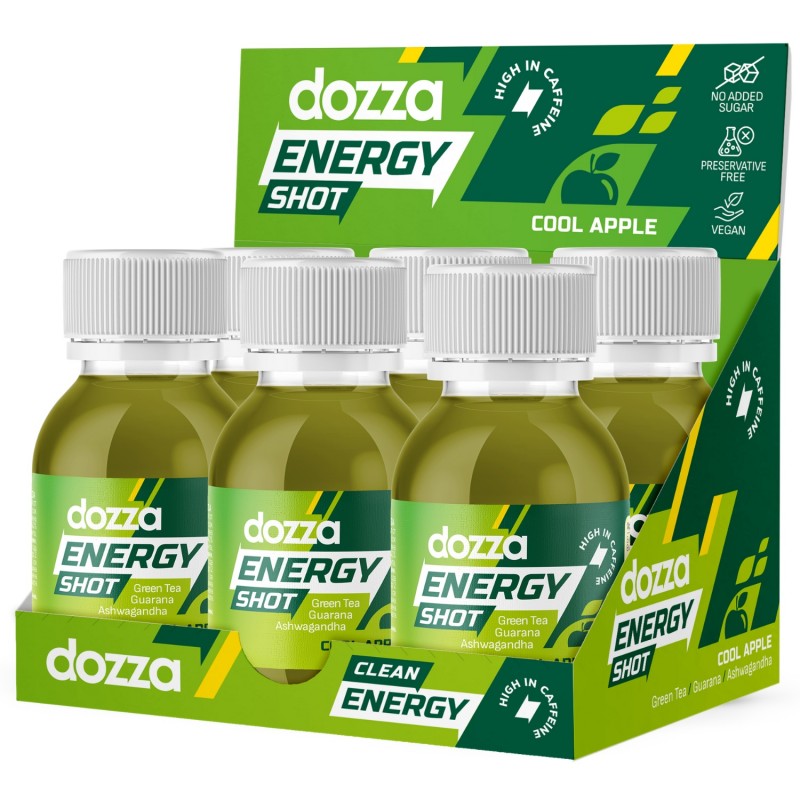 6x Pack DOZZA Energy Cool Apple Energy shot - 60ml - Product Comparison