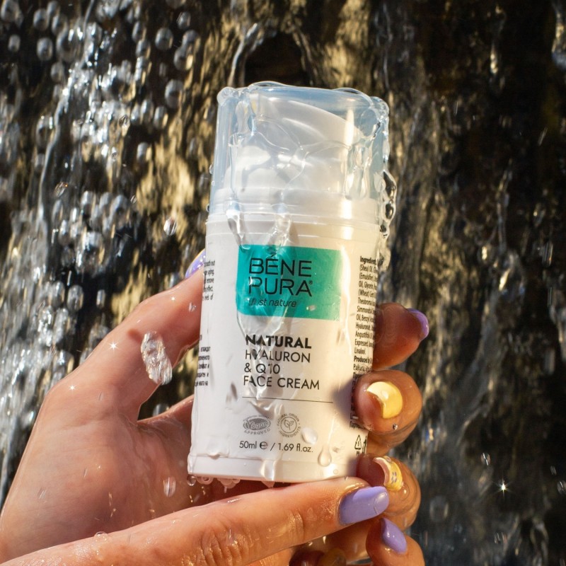 Natural face cream with Hyaluronic acid and Coenzyme Q10 - 50ml Natural face cream with Hyaluronic acid and Coenzyme Q10 - 50ml - Natural cosmetics