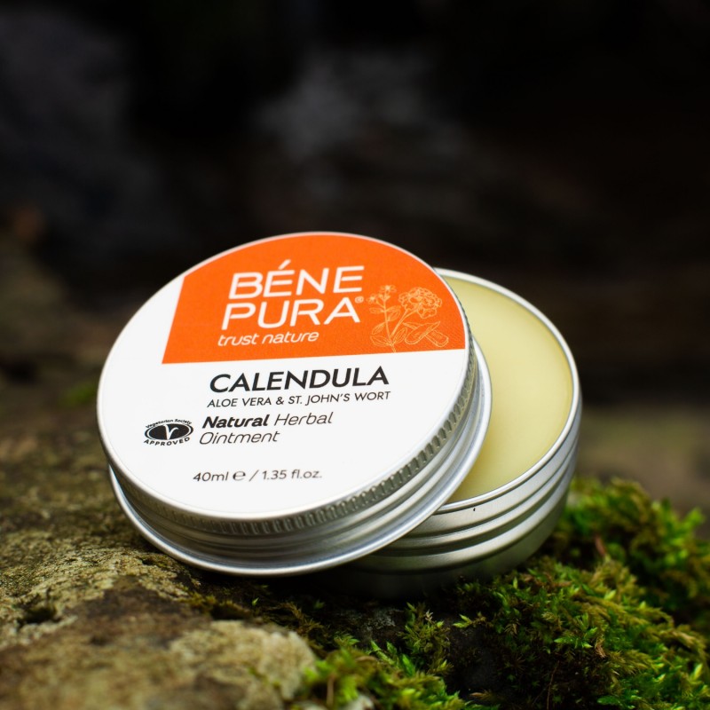 Ointment for Wounds, Burns and Scars with Calendula, Aloe Vera and St John's Wort - 40ml - Herbal ointments