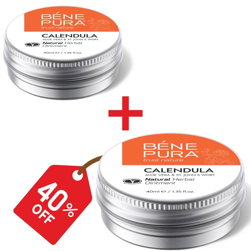2x Ointment for Wounds, Burns and Scars with Calendula, Aloe Vera and St John's Wort - 40ml - Product Comparison