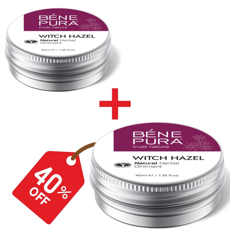 2x Ointment for Hemorrhoids with Witch hazel - 40ml