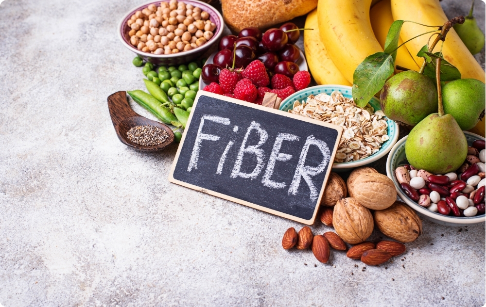 Diet rich in fiber