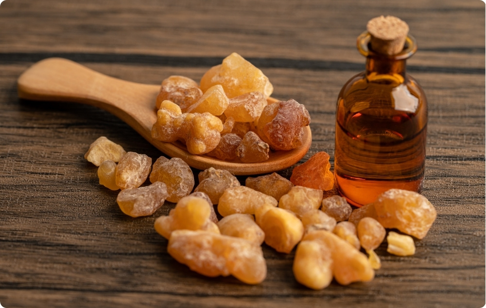 What does Incense Essential oil help with?