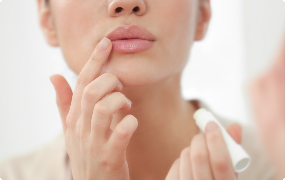  As a softening balm for chapped lips and dry areas