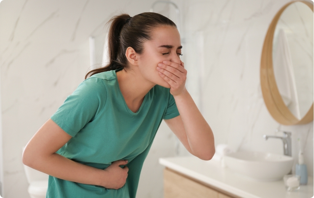 As a remedy for nausea and fatigue