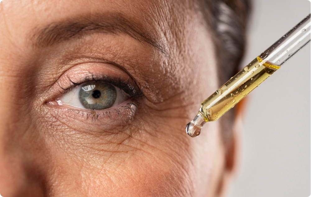 As a serum for skin with signs of aging