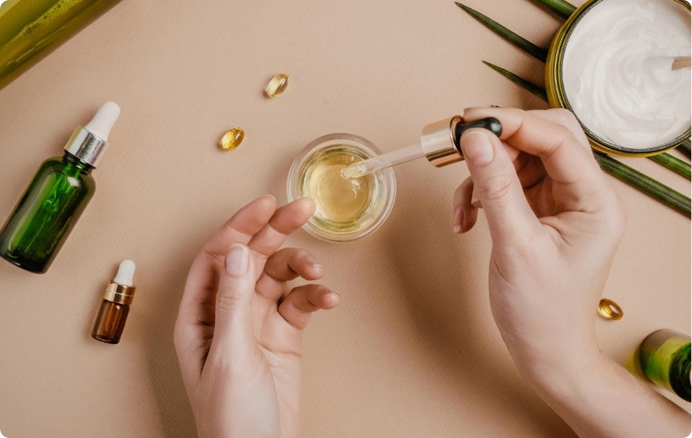 As an oil for dry or mature skin