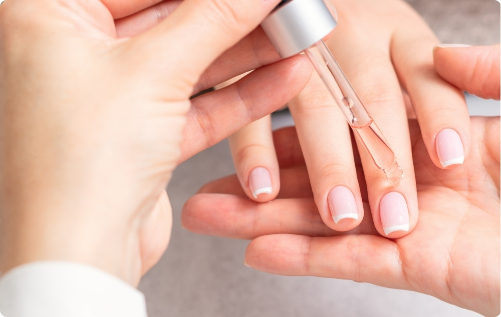 As a nail and cuticle lotion