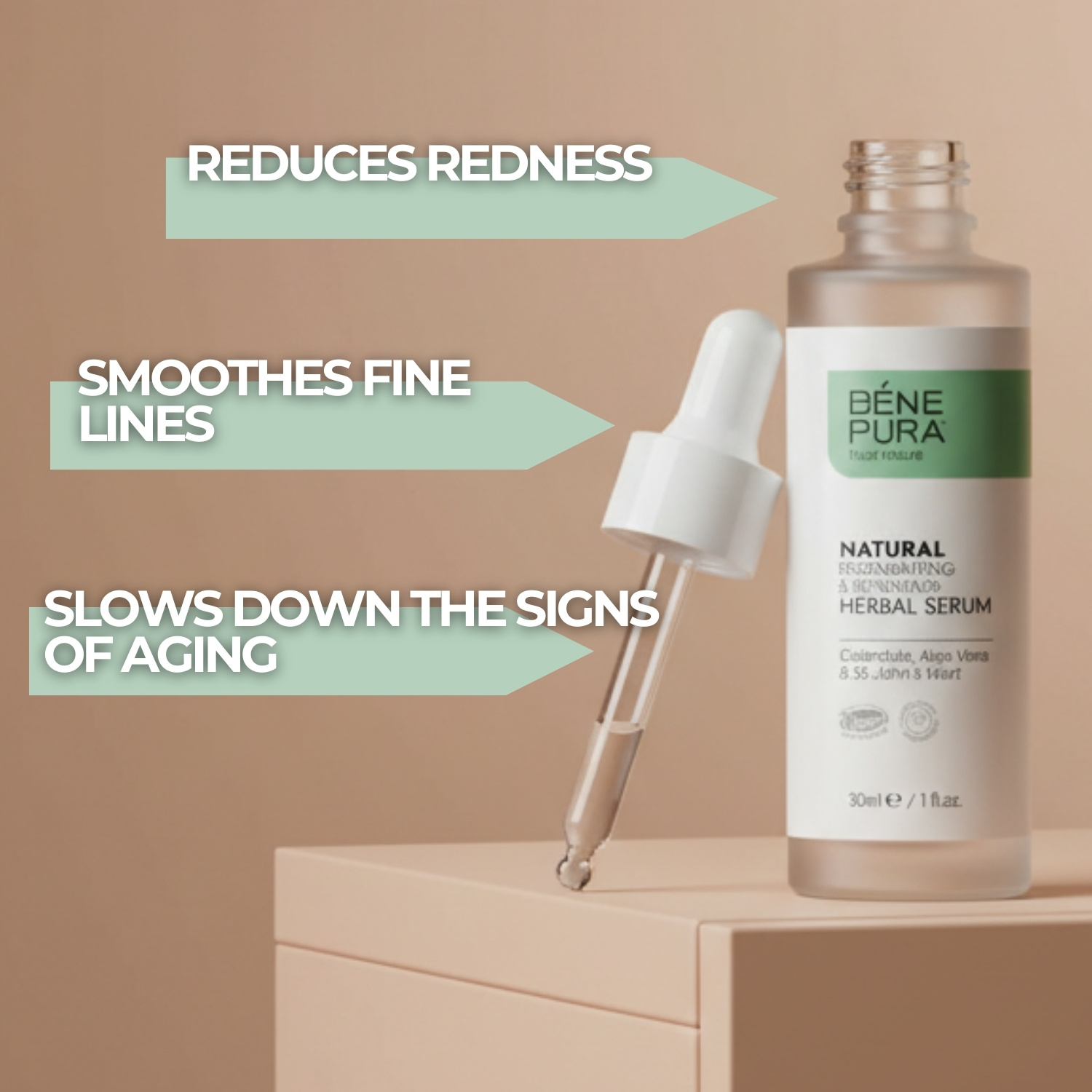 Natural face serum with Aloe vera - 30ml