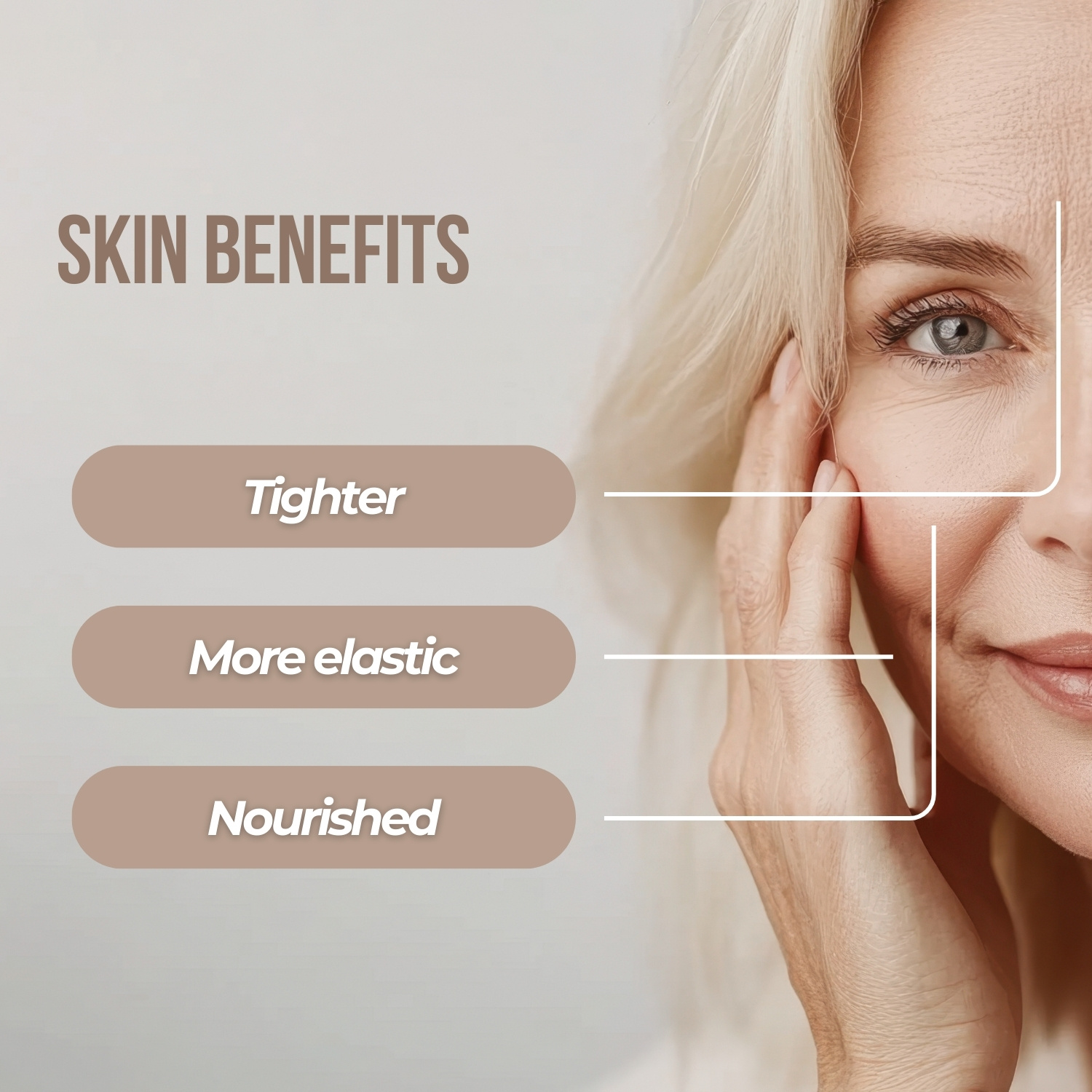 Natural face cream with Hyaluronic acid and Coenzyme Q10 - 50ml