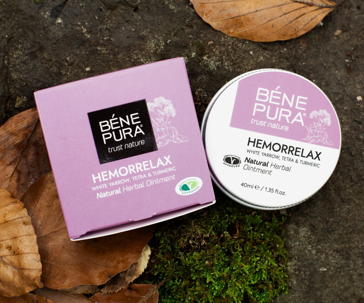 Hemorrelax ointment for Hemorrhoids with White yarrow, Tetra and Turmeric - 40ml